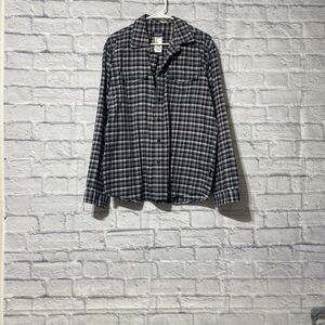 Classic Blue Plaid Button-Down Shirt